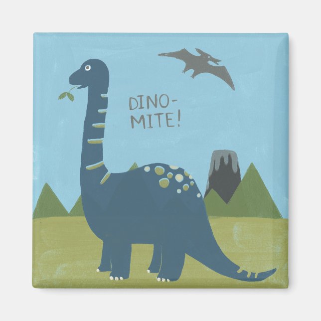 Dino-mite Dinosaur Magnet (Framsidan)