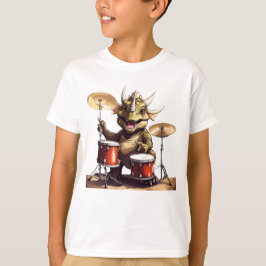 Dino-mite Drummer Unisex Barn T-Shirt