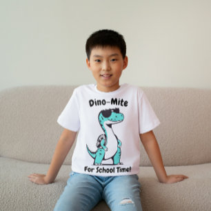 Dino-Mite för School Time Kids T-Shirt