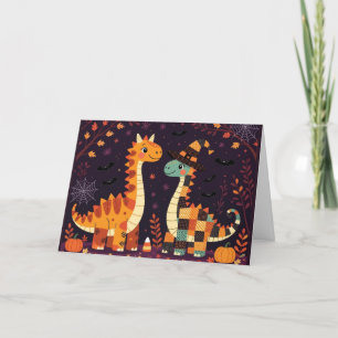 Dino-mite Halloween-natt Helgkort