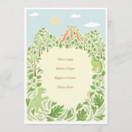 Dino-Mite Party Menu Program