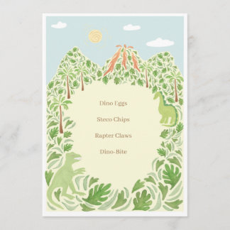 Dino-Mite Party Menu Program