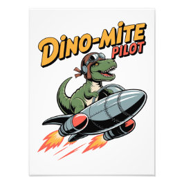 Dino-mite Pilot Fototryck