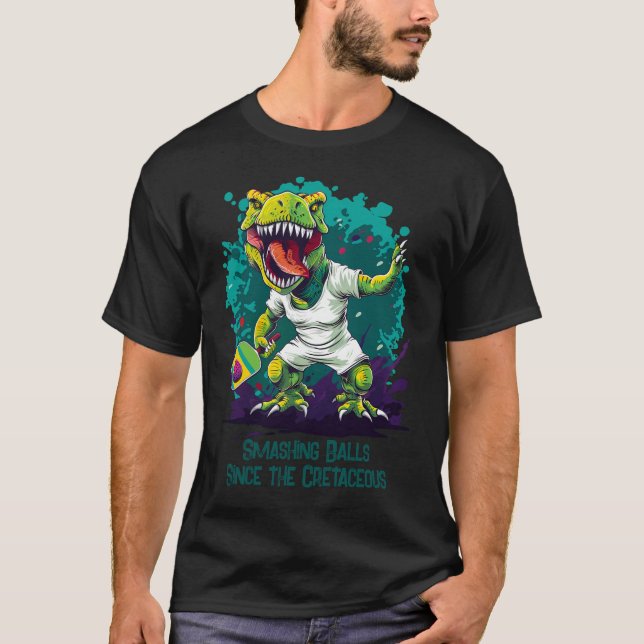 Dino-mite rolig pickleball  t shirt (Framsida)