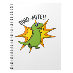 Dino-mite Rolig TRex Dinosaur Puns Anteckningsbok