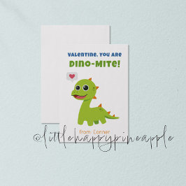 Dino-Mite Valentine Day Card Inbjudningar