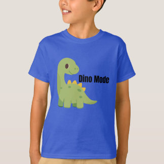Dino Mode Dinosaur Grafisk Barn T-Shirt–Söt T Shirt