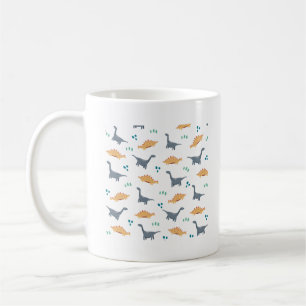 Dino Mönster Skriv ut bakgrund för alla dinosaur F Kaffemugg
