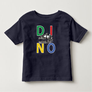 DINO - Navy Blue Småbarn Bra Jersey T-Shirt