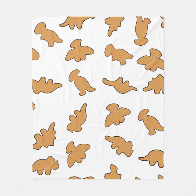Dino Nuggets Pattern Fleecefilt (Framsidan)