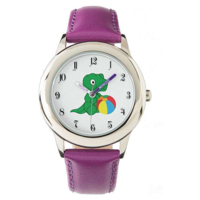 Dino och boll armbandsur (Framsida)