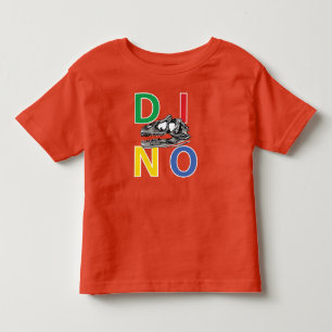DINO - Orange Småbarn Bra Jersey T-Shirt