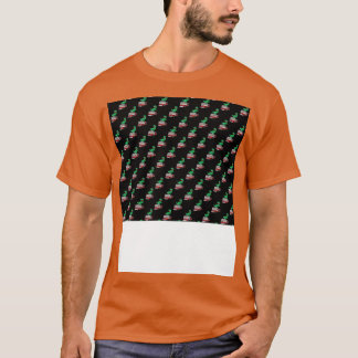 Dino ovanpå en brand Lastbil Mönster T Shirt