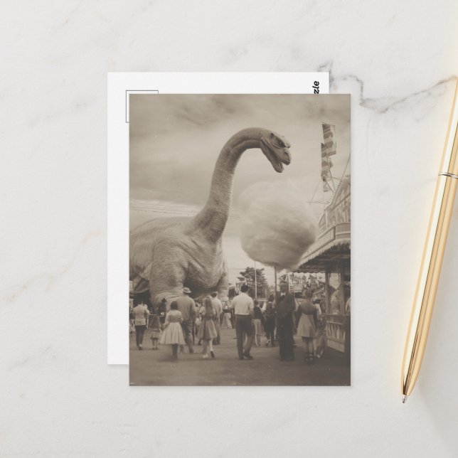 Dino på mässan vykort (Fram/Back In Situ)