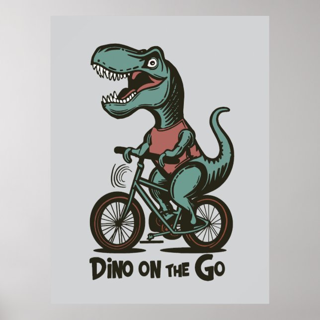 Dino på språng poster (Framsidan)