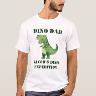 Dino Pappa Tröja, Dinosaurie Födelsedagsfest T Shirt
