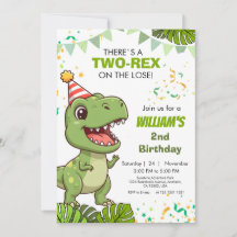 Dino Party, andra födelsedagsinbjudan