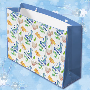 Dino Party Cute Dinosaur Birthday Boy Personalize