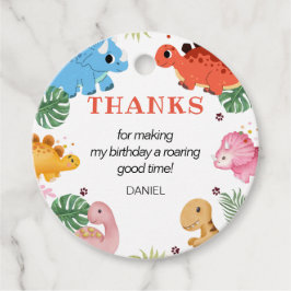Dino Party Cute Dinosaur Födelsedagsfest Gåvor Etiketter