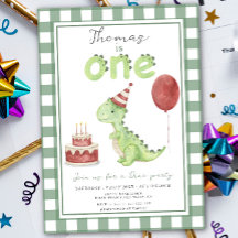 Dino Party | Cute Dinosaur, första födelsedag