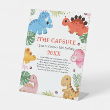 Dino Party Dinosaur Födelsedagsfest Time Capsule