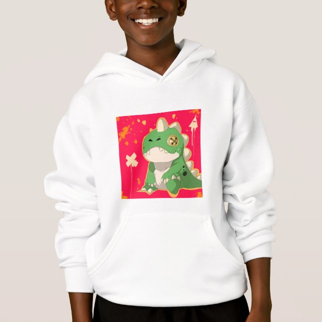 Dino Plush Art Sweatshirt - Comfort & Urban Style T Shirt (Framsida)