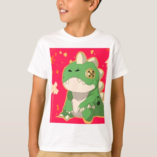 Dino Plush T-Shirt - Art Toy & Streetwear Style (Framsida)