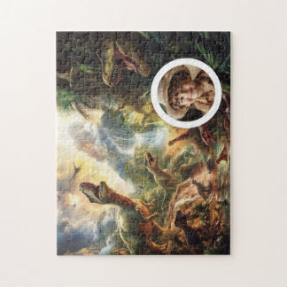 Dino Puzzle mit Foto Geburtstag Geschenk Junge Pussel