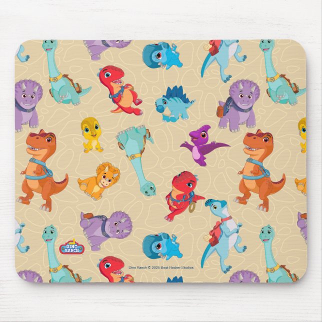 Dino Ranch | A Dinosaur Äventyr Mönster Musmatta (Framsidan)