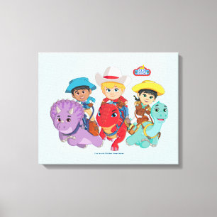 Dino Ranch Friends Design Canvastryck