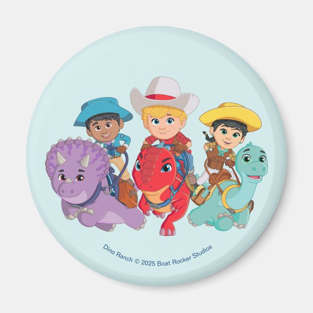 Dino Ranch Friends Design Magnet (Framsidan)