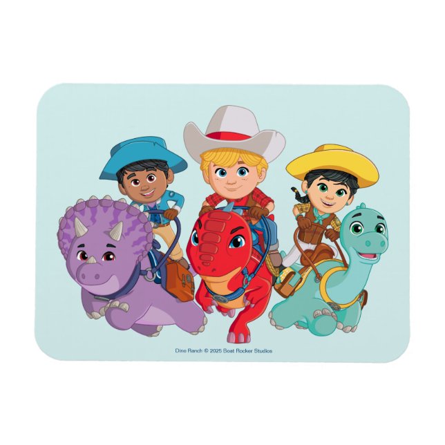 Dino Ranch Friends Design Magnet (Horisontell)