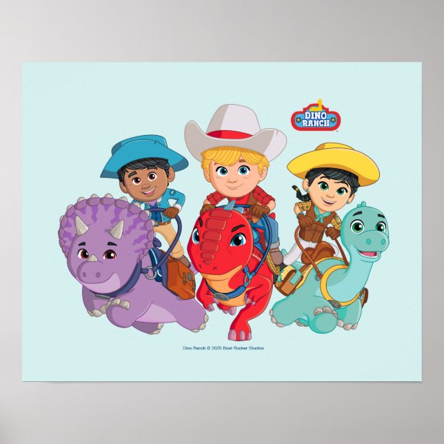 Dino Ranch Friends Design Poster (Framsidan)