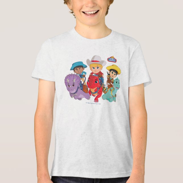 Dino Ranch Friends Design T Shirt (Framsida)