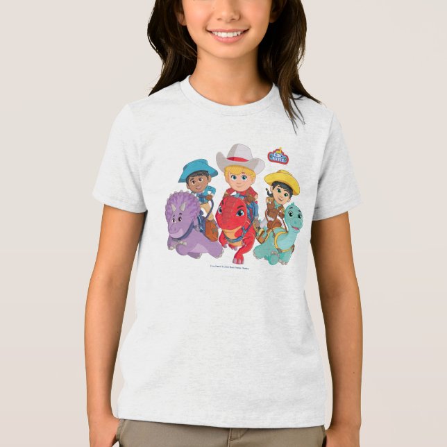 Dino Ranch Friends Design T Shirt (Framsida)