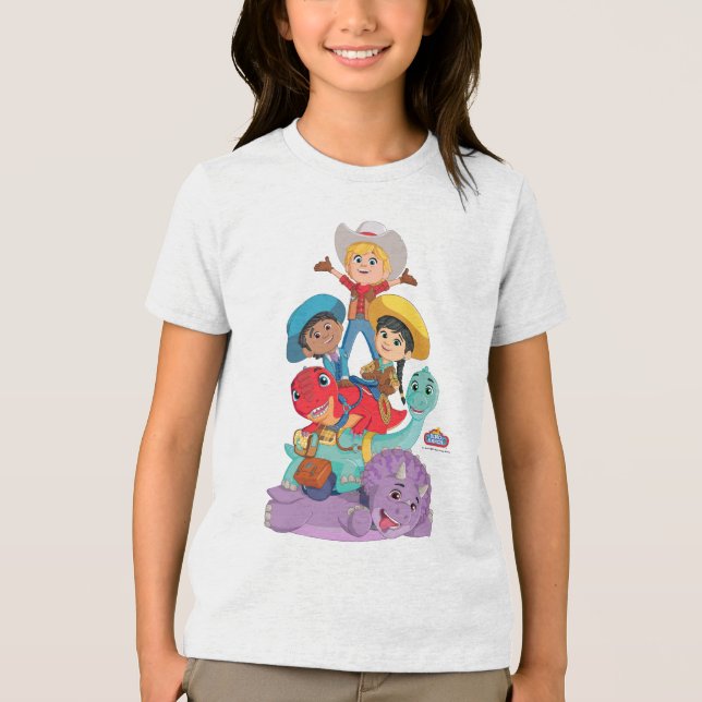 Dino Ranch Friends T Shirt (Framsida)