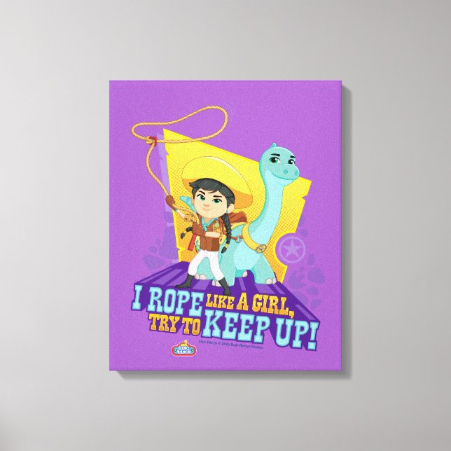 Dino Ranch | Min och Klöver Canvastryck (Framsida)