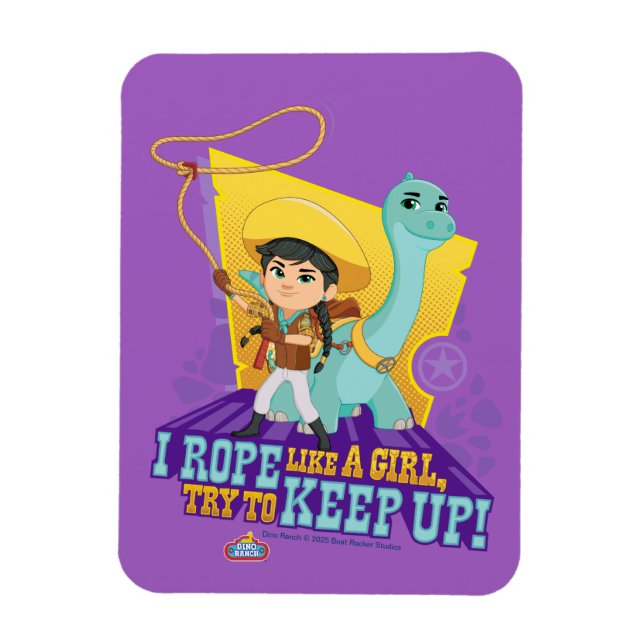 Dino Ranch | Min och Klöver Magnet (Vertikal)