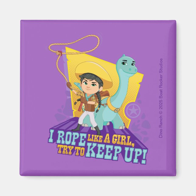 Dino Ranch | Min och Klöver Magnet (Framsidan)