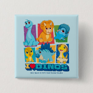 Dino Ranch   Roligt och färgstarka dosinosaurer Knapp