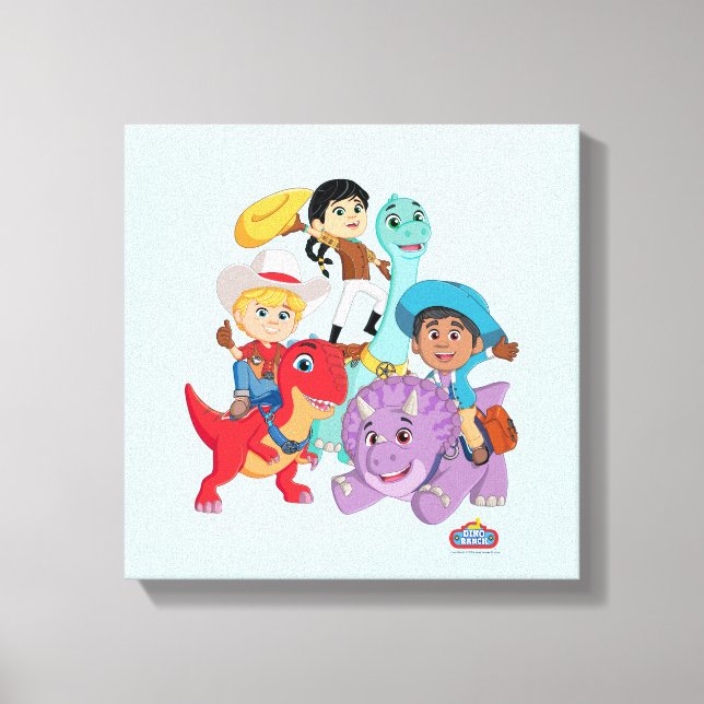 Dino Ranch Yee Haw! Canvastryck (Framsida)