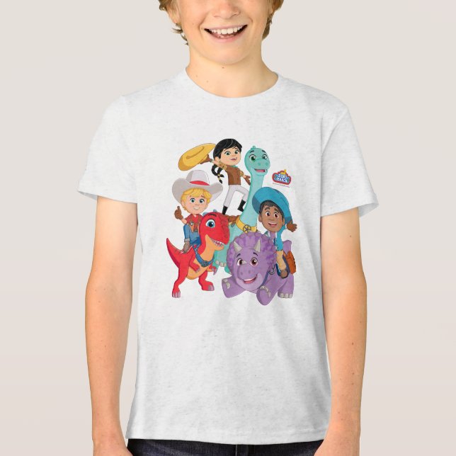 Dino Ranch Yee Haw! T Shirt (Framsida)