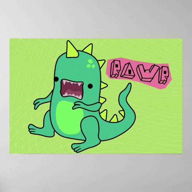 Dino Rawr Poster (Framsidan)