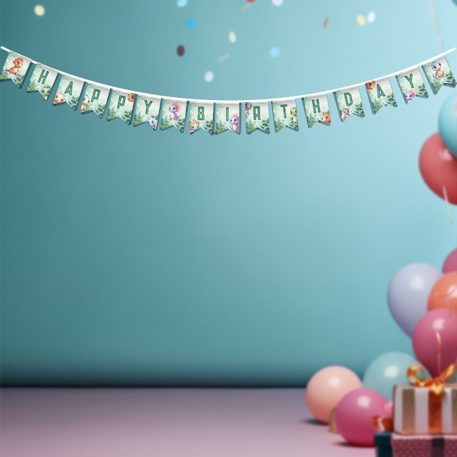 Dino Roar Birthday Bash Vimplar (Skapare uppladdad)