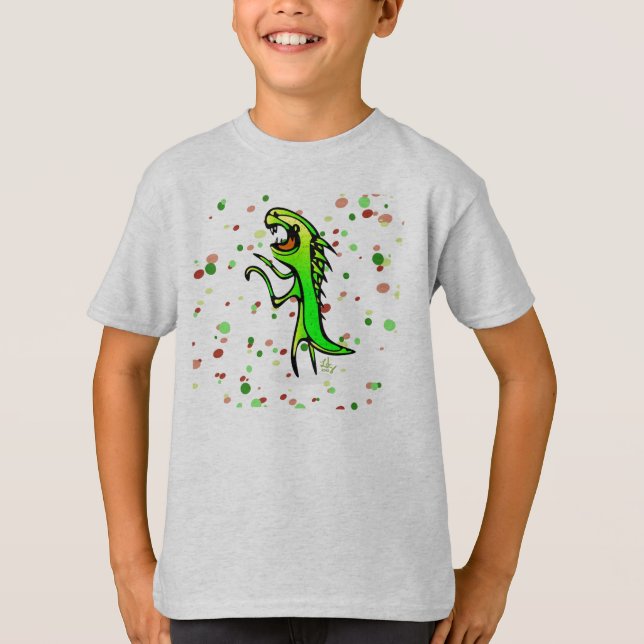 DIno Roar Kids'Tee T Shirt (Framsida)