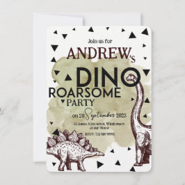 DINO ROARSOME Födelsedagsfest inbjudan