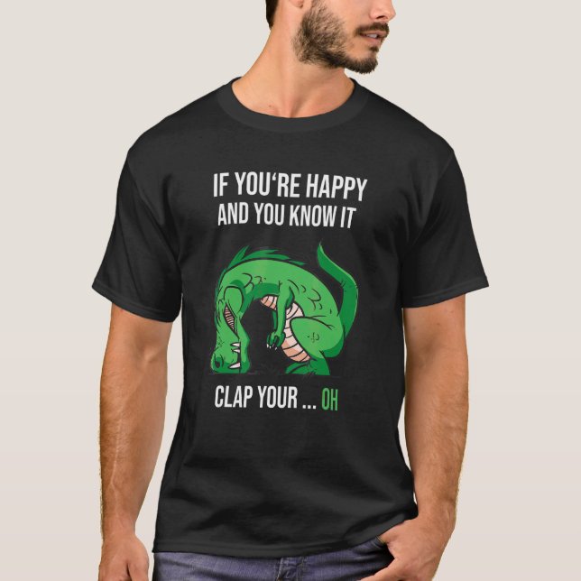 Dino säger att din hand Trex T Shirt (Framsida)