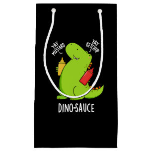 Dino-Sauce Funny Dinosaur Pun Mörk BG