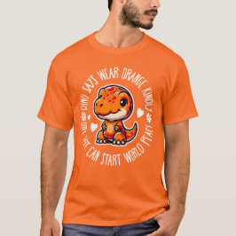 Dino Says Bära Orange Kinely T Shirt