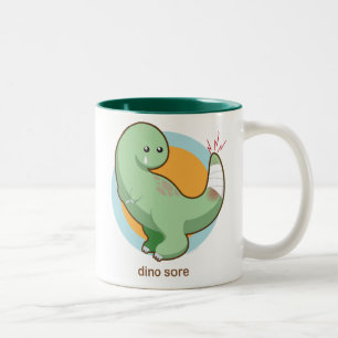 Dino skav Två-Tonad mugg
